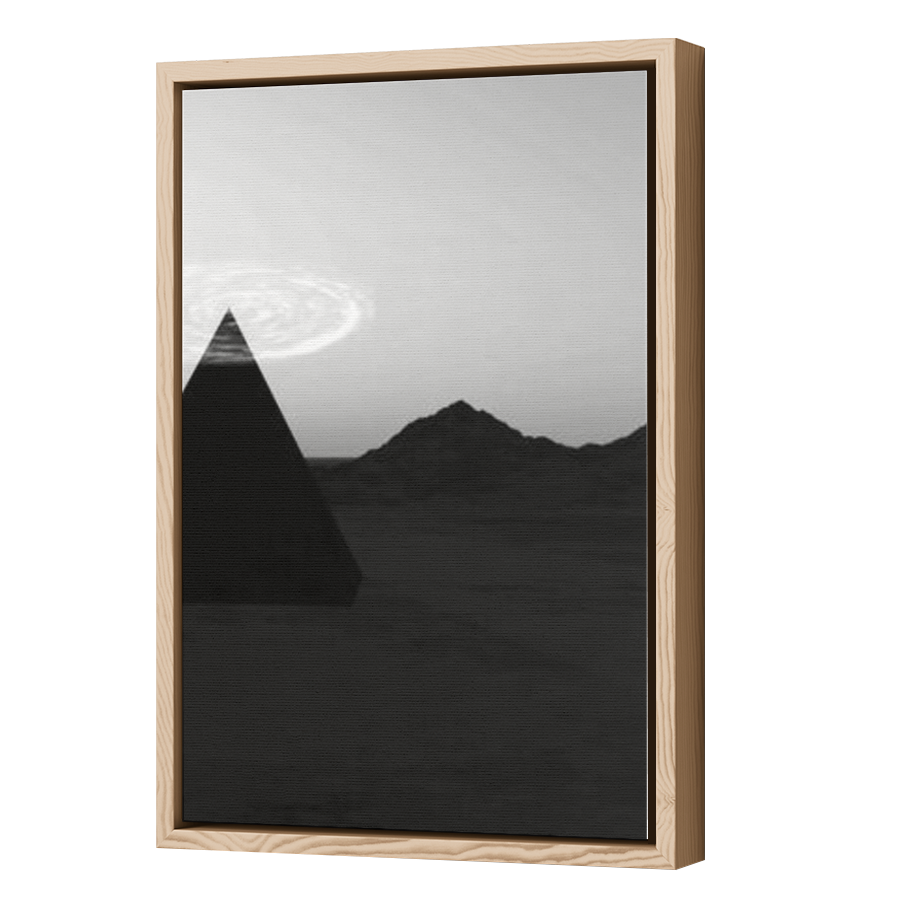 Thumbnail for Canvas - Wood Grain Floating Frame