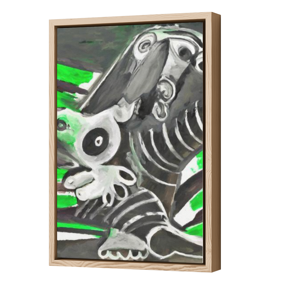 Thumbnail for Canvas - Wood Grain Floating Frame