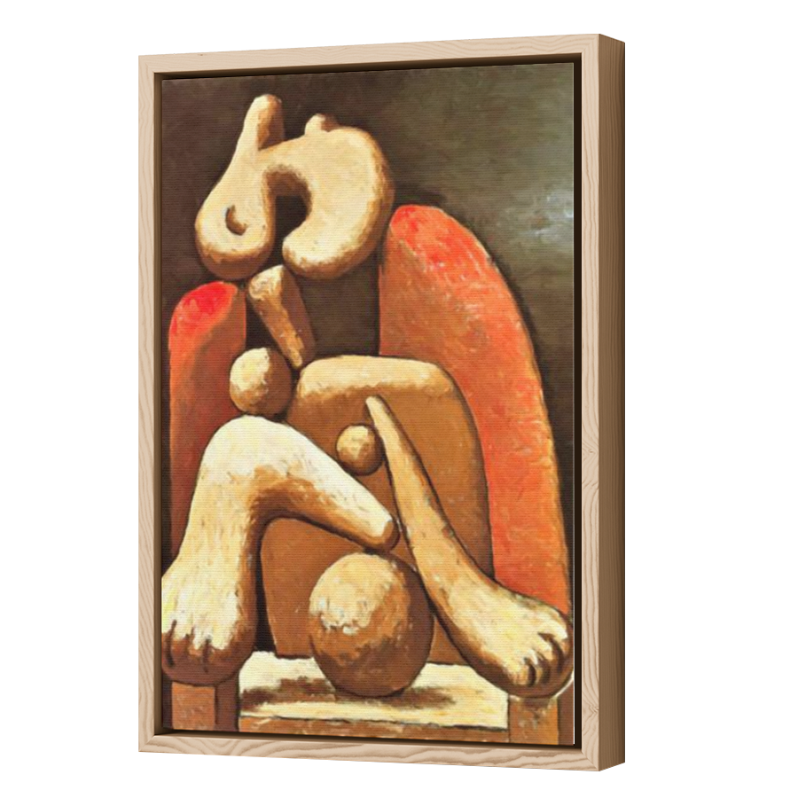 Thumbnail for Canvas - Wood Grain Floating Frame