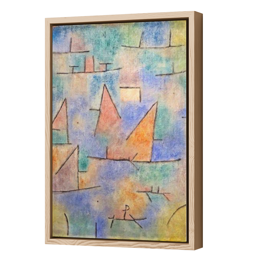 Thumbnail for Canvas - Wood Grain Floating Frame