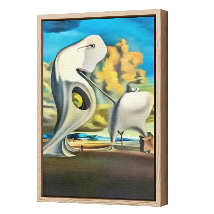 Thumbnail for Canvas - Wood Grain Floating Frame