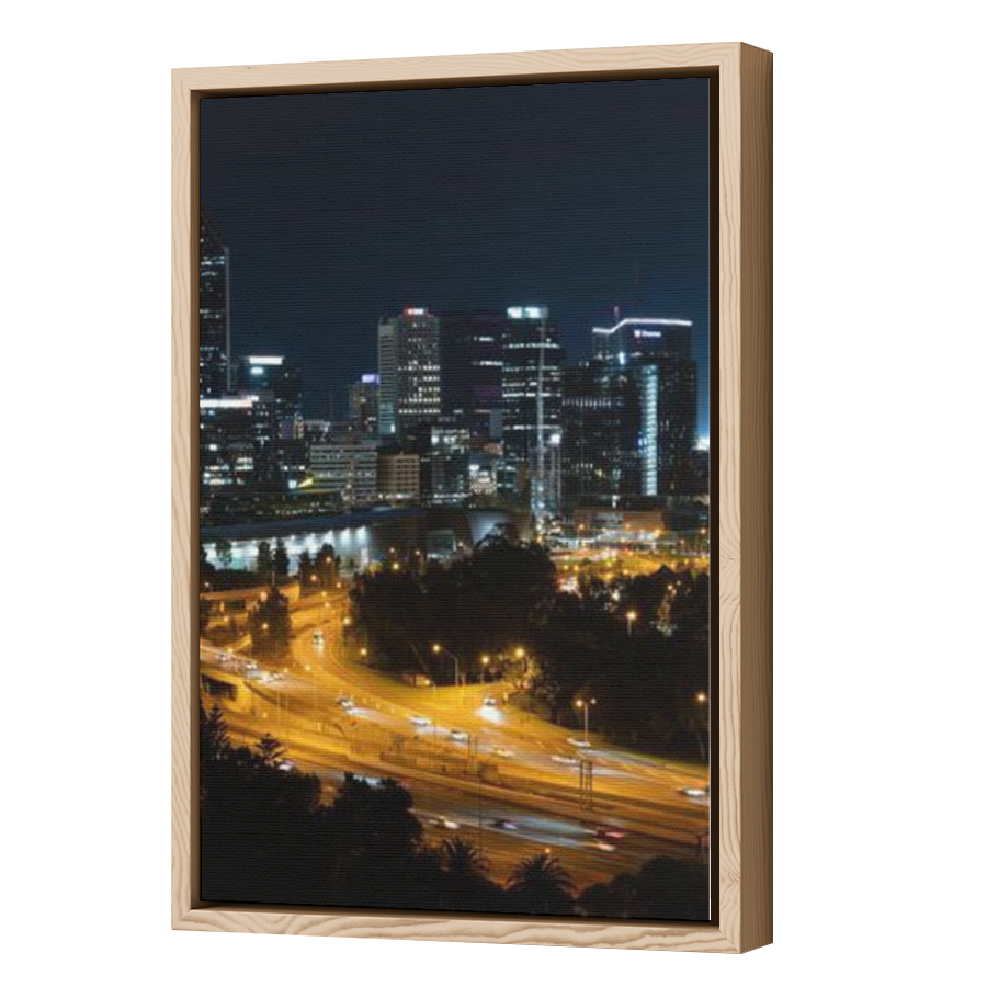 Thumbnail for Canvas - Wood Grain Floating Frame