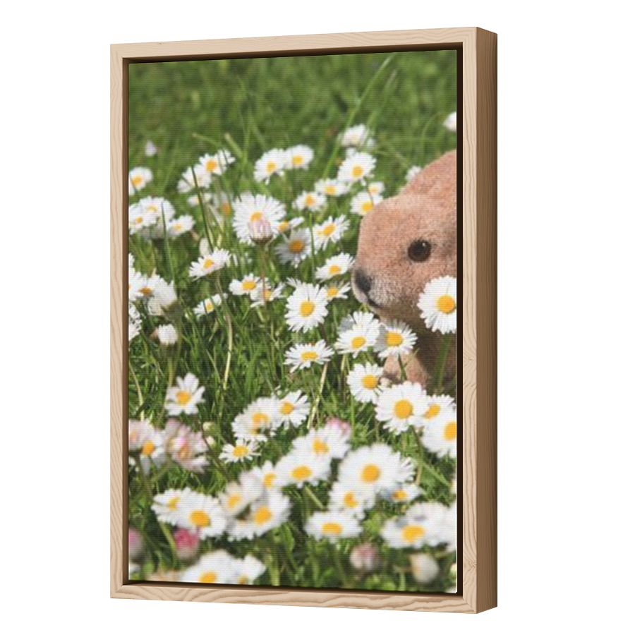 Thumbnail for Canvas - Wood Grain Floating Frame