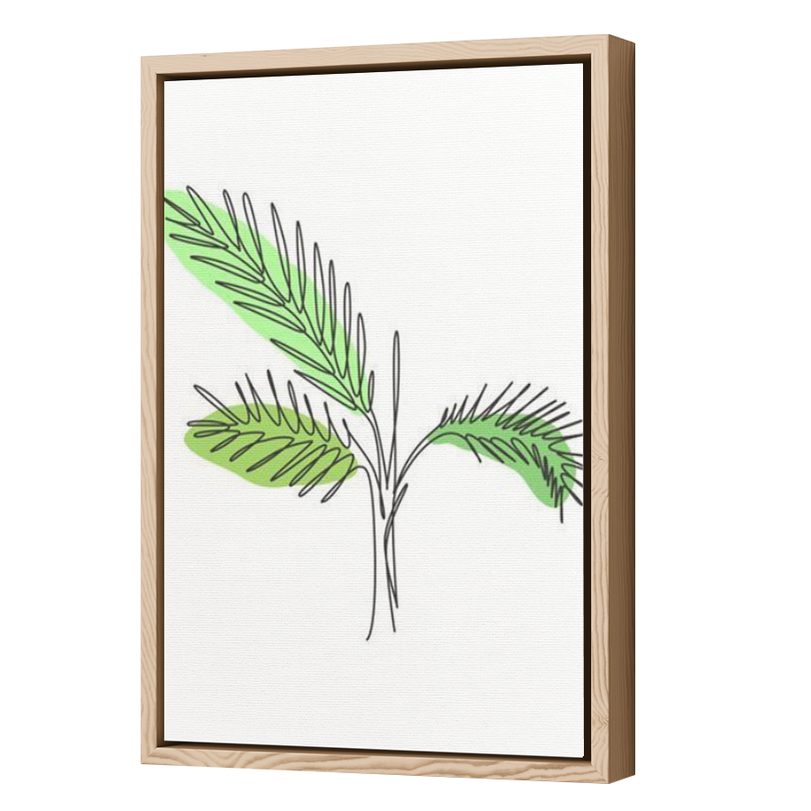 Thumbnail for Canvas - Wood Grain Floating Frame