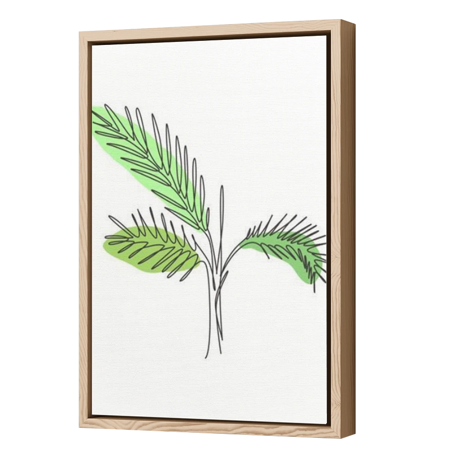 Thumbnail for Canvas - Wood Grain Floating Frame