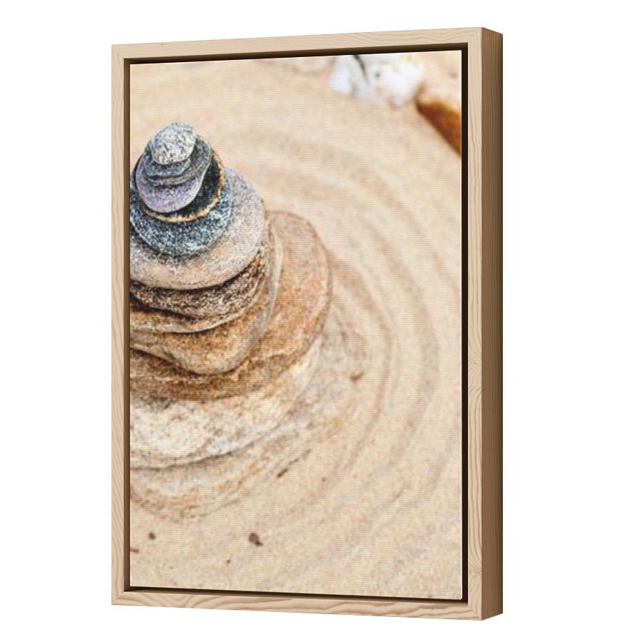 Thumbnail for Canvas - Wood Grain Floating Frame