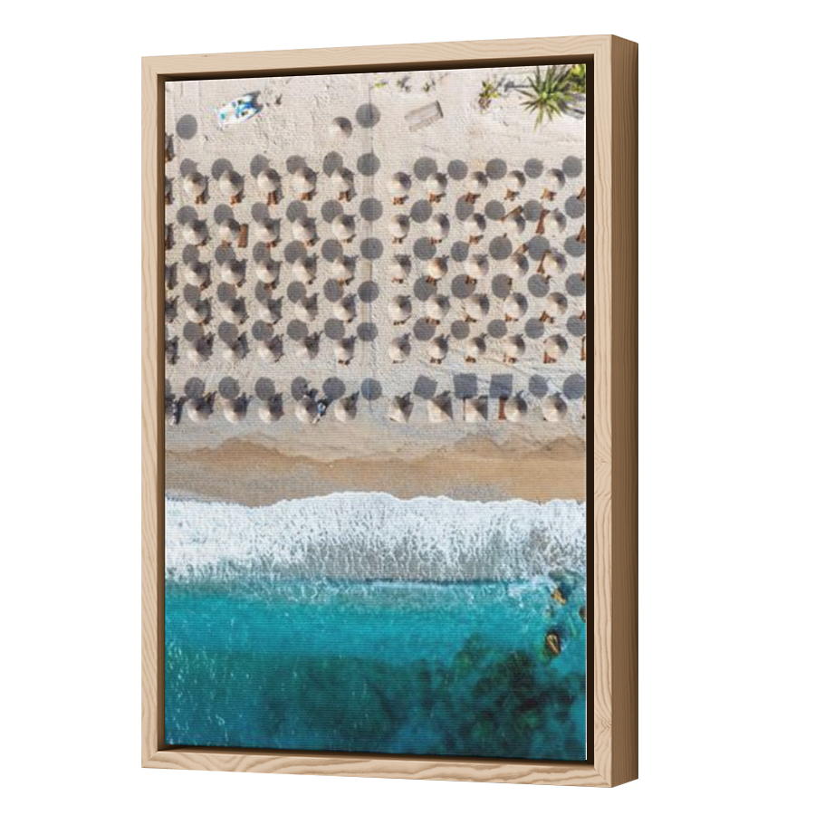 Thumbnail for Canvas - Wood Grain Floating Frame