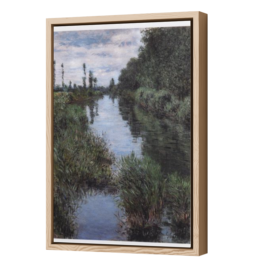 Thumbnail for Canvas - Wood Grain Floating Frame