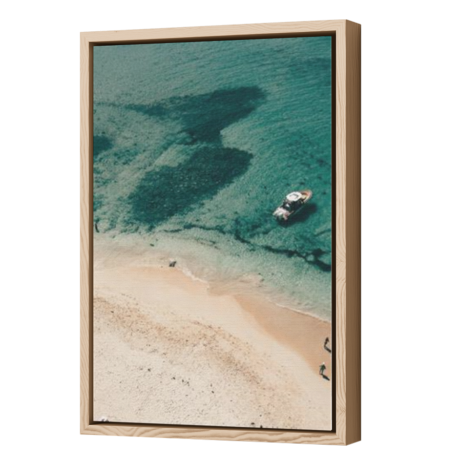 Thumbnail for Canvas - Wood Grain Floating Frame