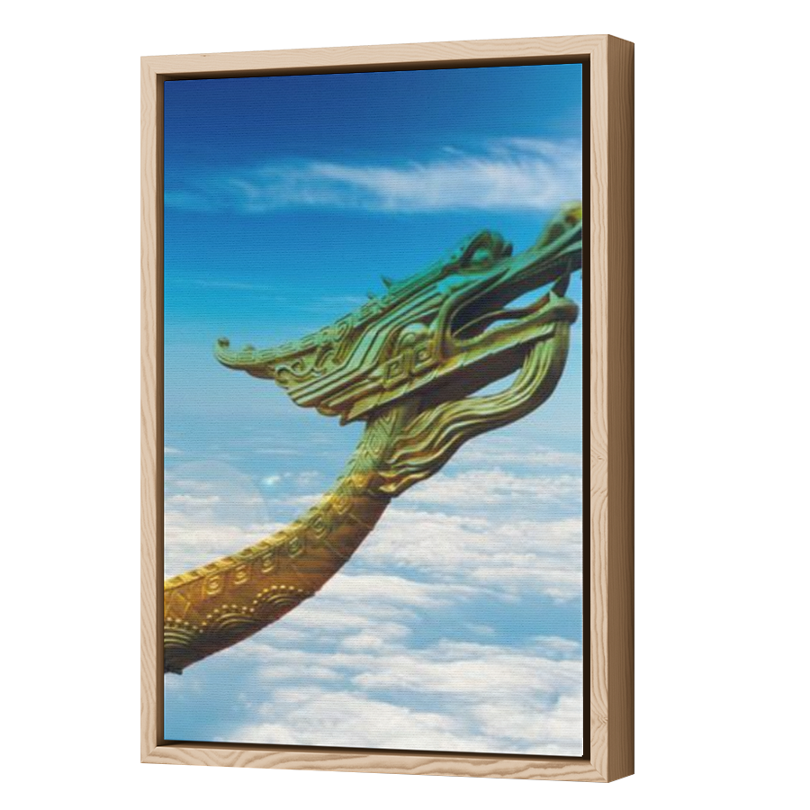 Thumbnail for Canvas - Wood Grain Floating Frame