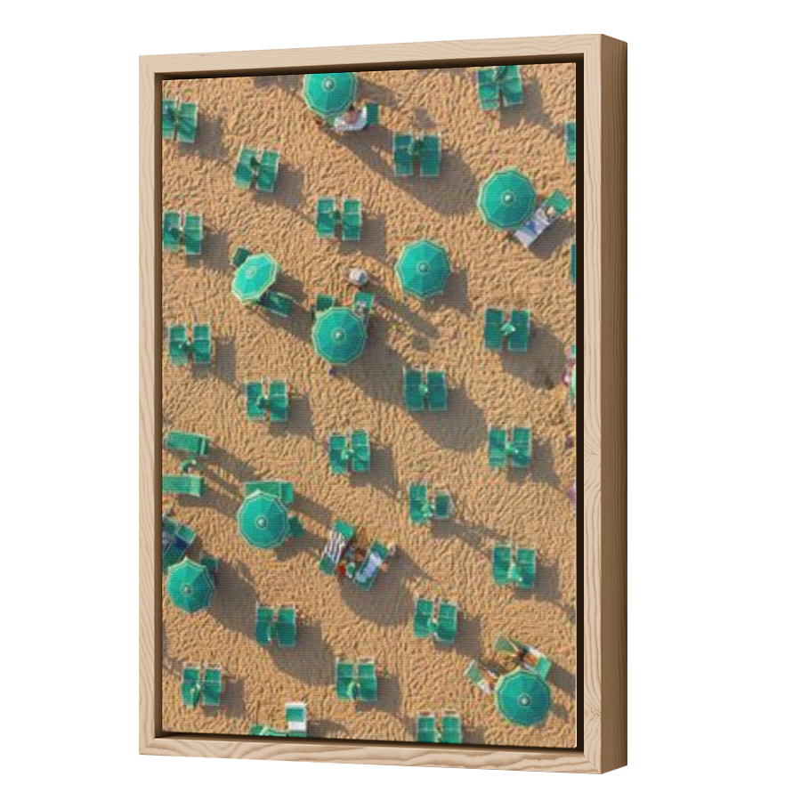 Thumbnail for Canvas - Wood Grain Floating Frame