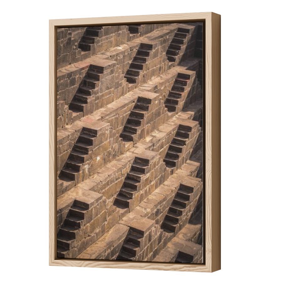 Thumbnail for Canvas - Wood Grain Floating Frame