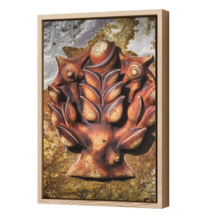 Thumbnail for Canvas - Wood Grain Floating Frame