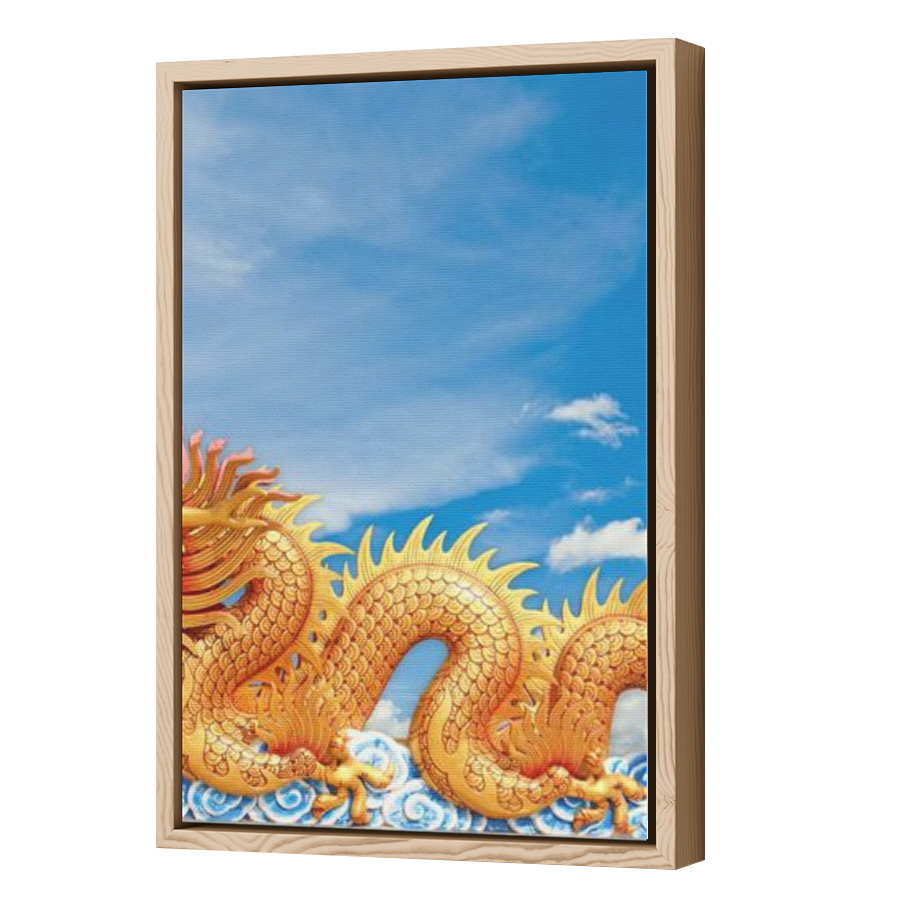 Thumbnail for Canvas - Wood Grain Floating Frame