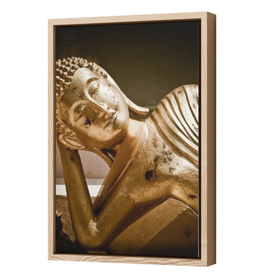 Thumbnail for Canvas - Wood Grain Floating Frame