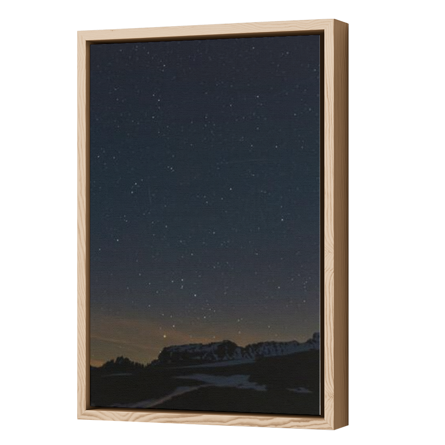 Thumbnail for Canvas - Wood Grain Floating Frame