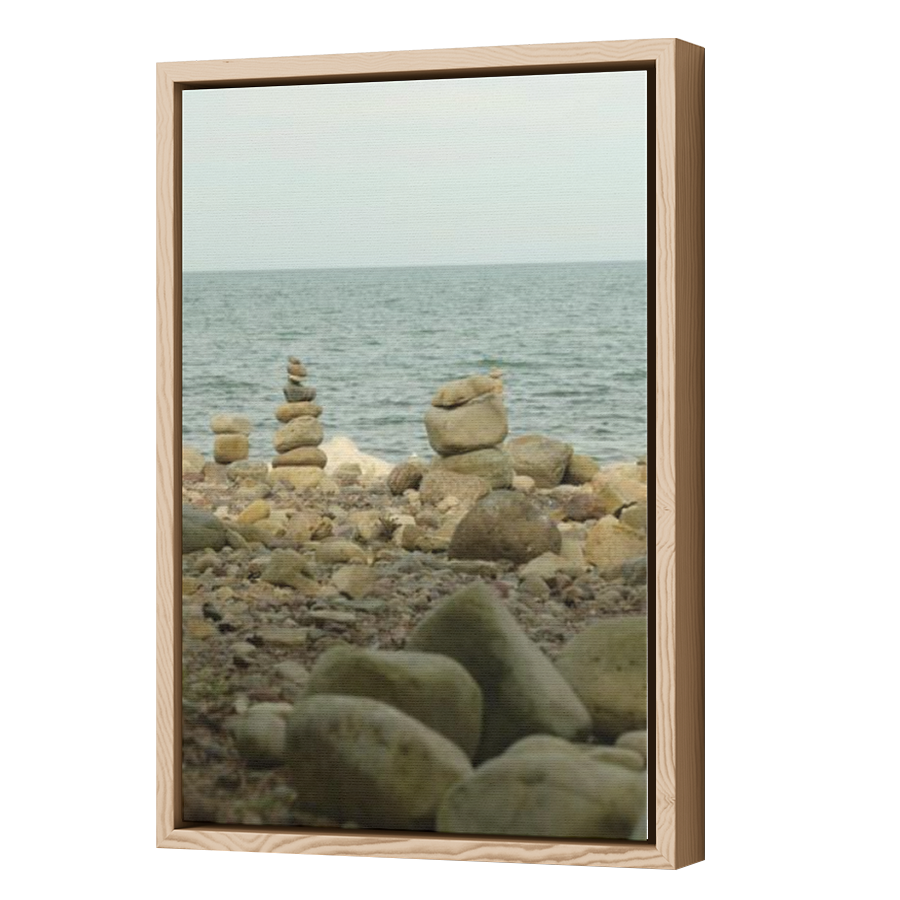 Thumbnail for Canvas - Wood Grain Floating Frame