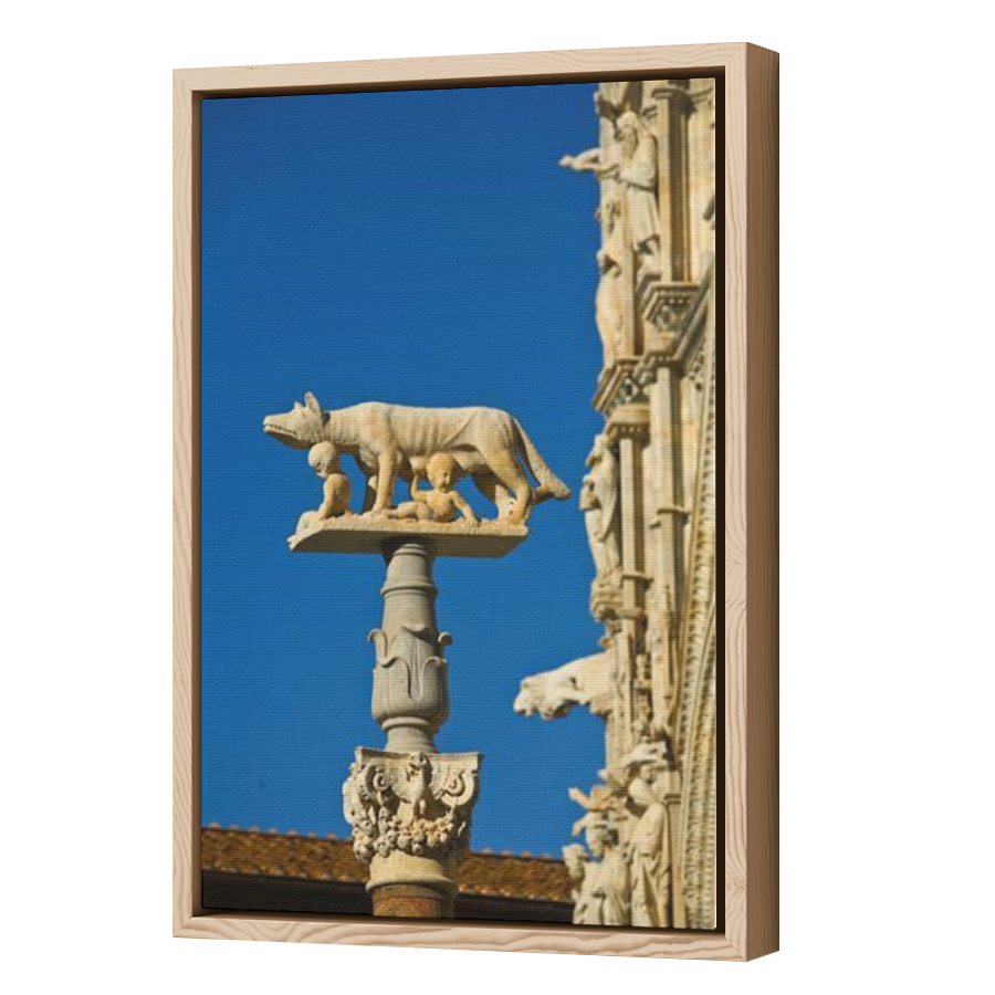 Thumbnail for Canvas - Wood Grain Floating Frame