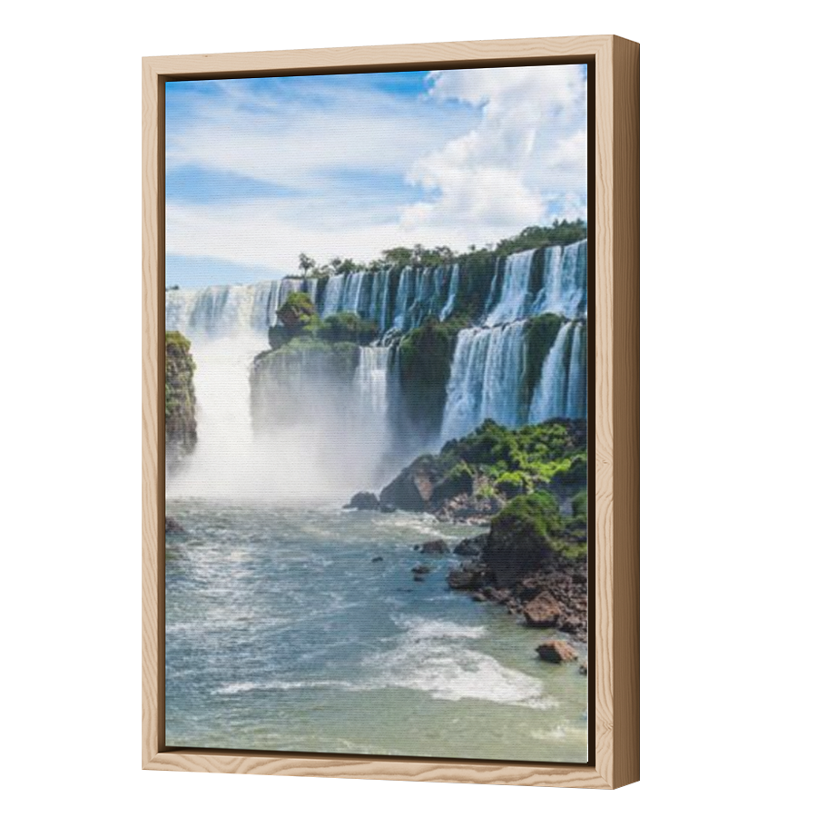 Thumbnail for Canvas - Wood Grain Floating Frame