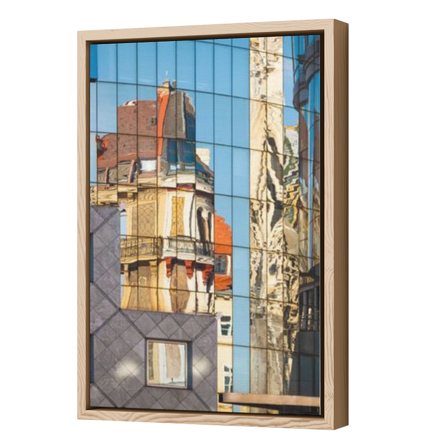 Thumbnail for Canvas - Wood Grain Floating Frame