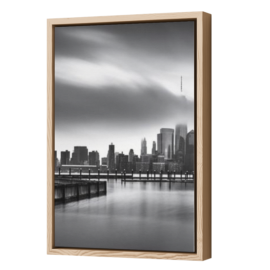 Thumbnail for Canvas - Wood Grain Floating Frame