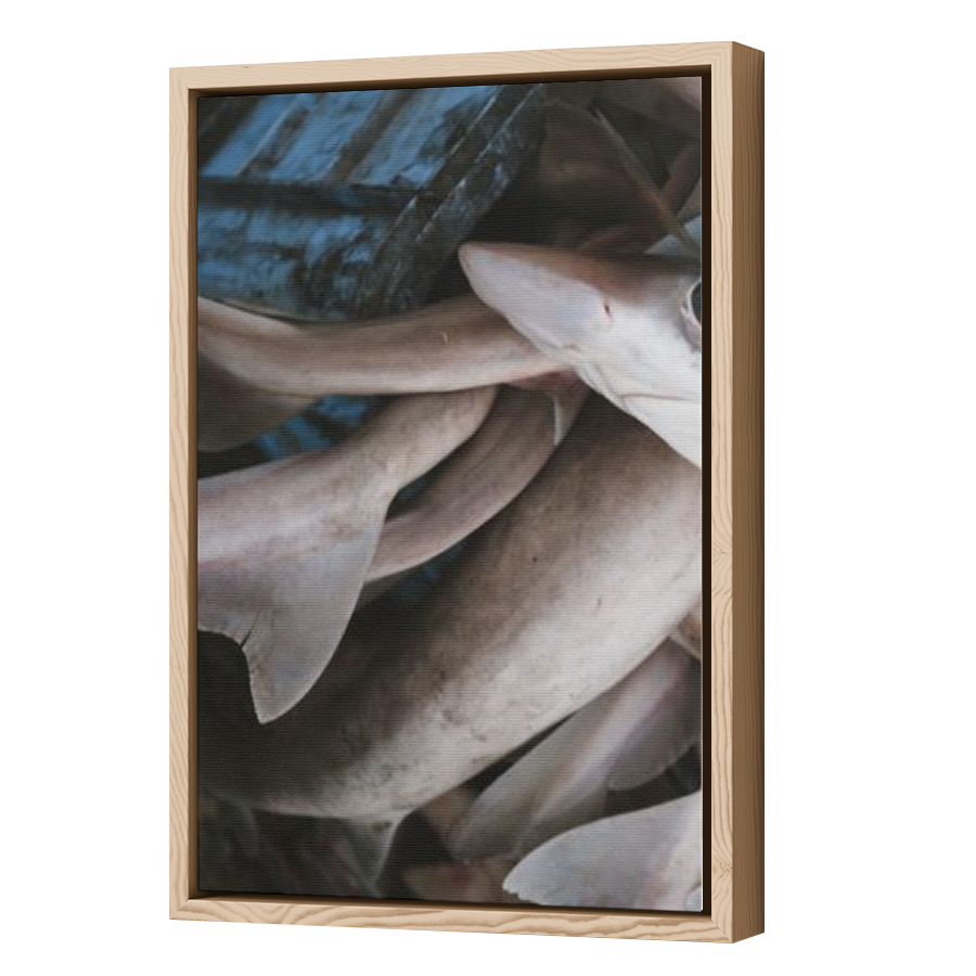 Thumbnail for Canvas - Wood Grain Floating Frame
