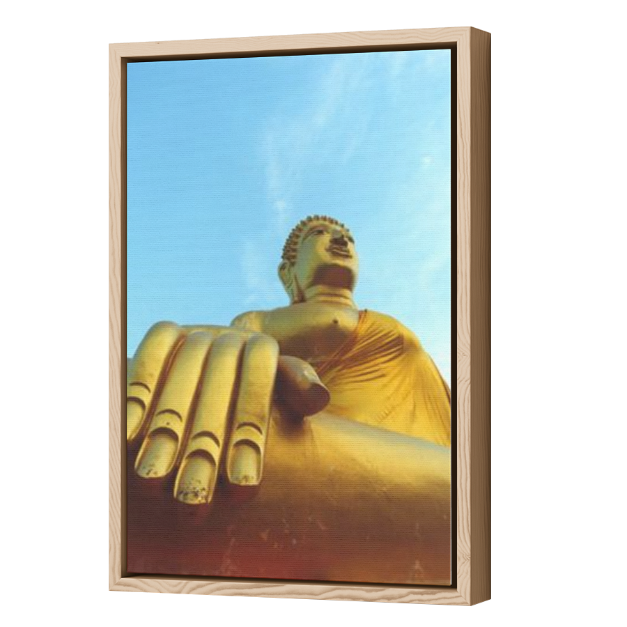 Thumbnail for Canvas - Wood Grain Floating Frame