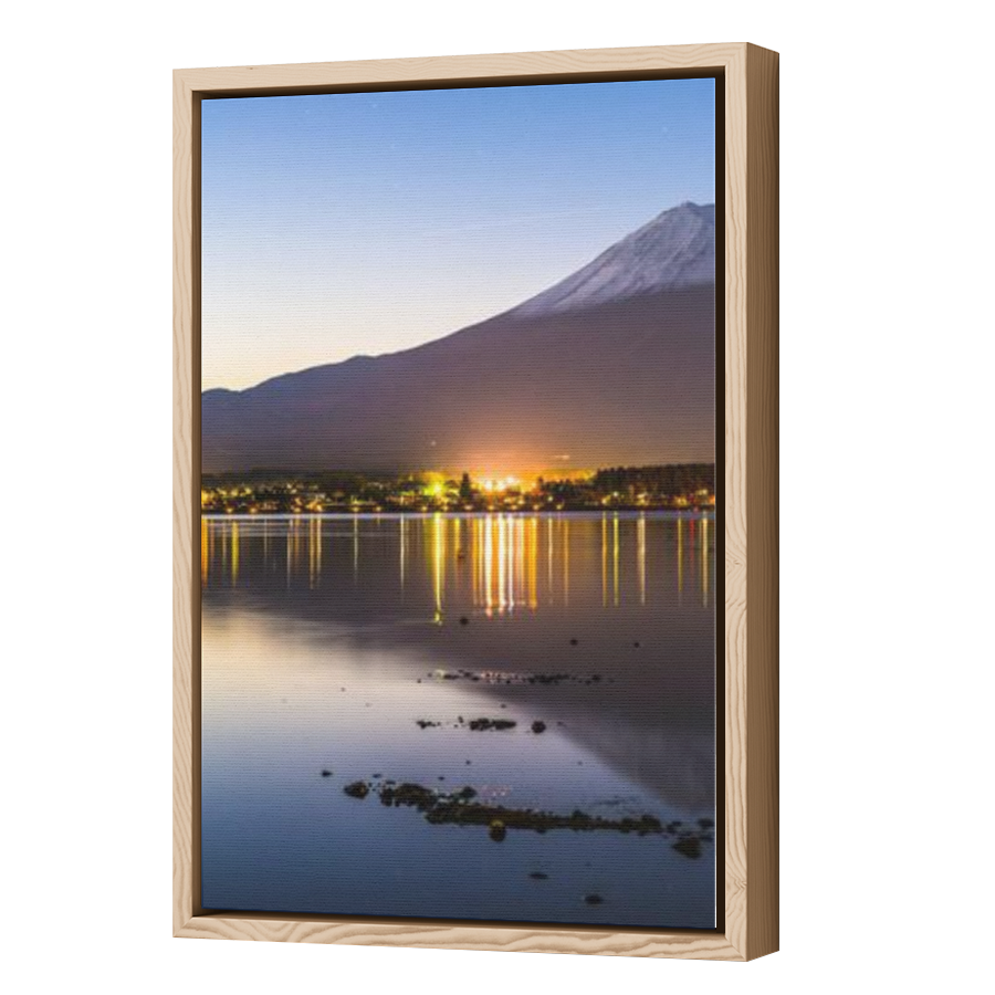 Thumbnail for Canvas - Wood Grain Floating Frame