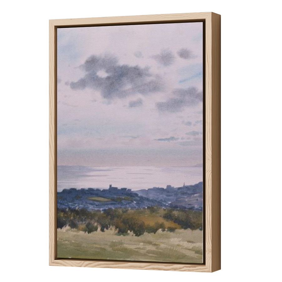 Thumbnail for Canvas - Wood Grain Floating Frame