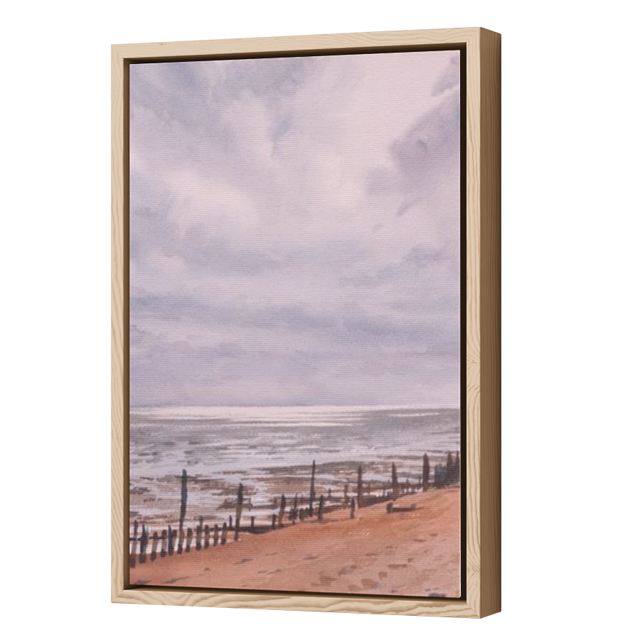 Thumbnail for Canvas - Wood Grain Floating Frame