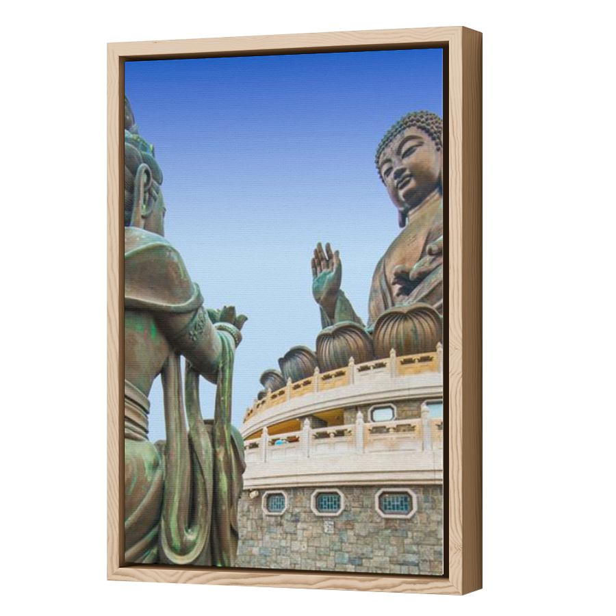 Thumbnail for Canvas - Wood Grain Floating Frame