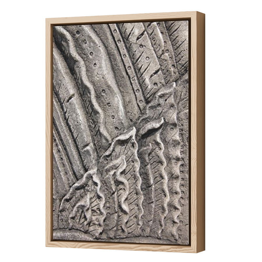 Thumbnail for Canvas - Wood Grain Floating Frame