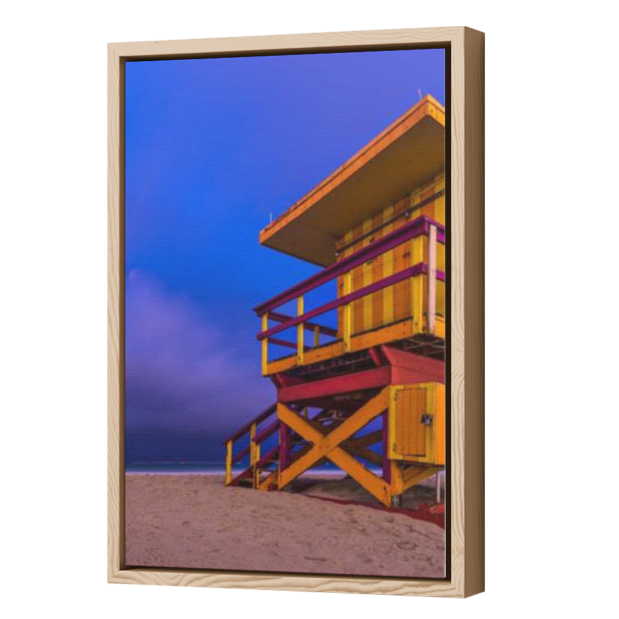 Thumbnail for Canvas - Wood Grain Floating Frame