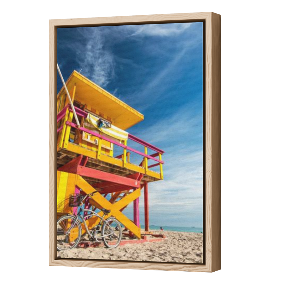 Thumbnail for Canvas - Wood Grain Floating Frame