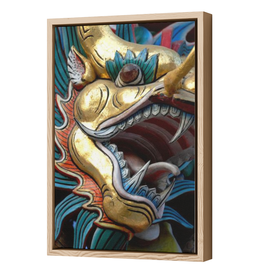 Thumbnail for Canvas - Wood Grain Floating Frame