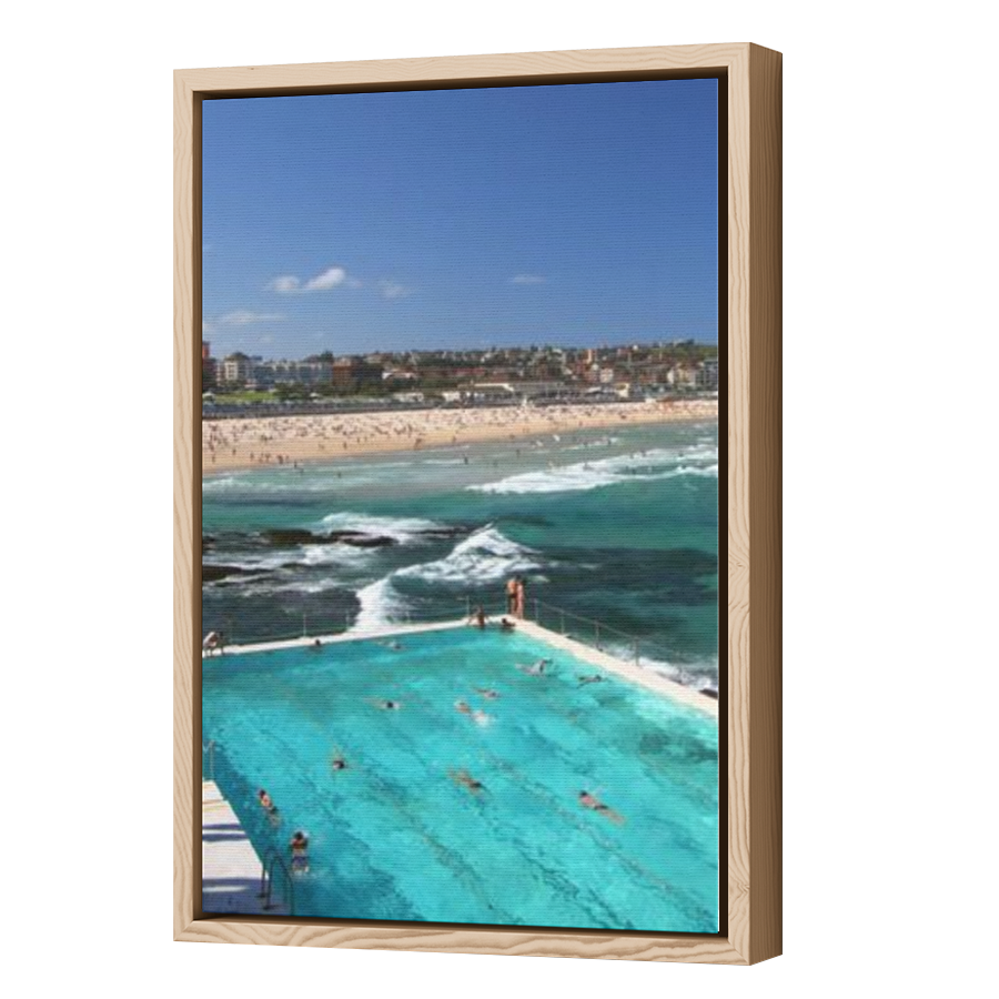 Thumbnail for Canvas - Wood Grain Floating Frame
