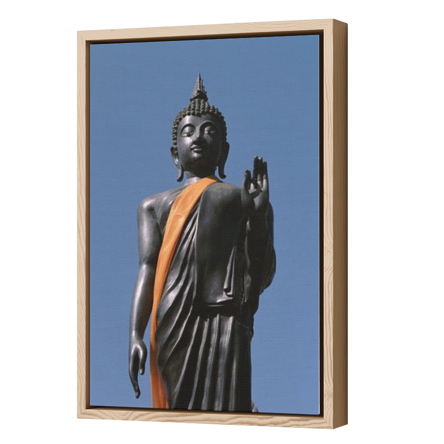 Thumbnail for Canvas - Wood Grain Floating Frame