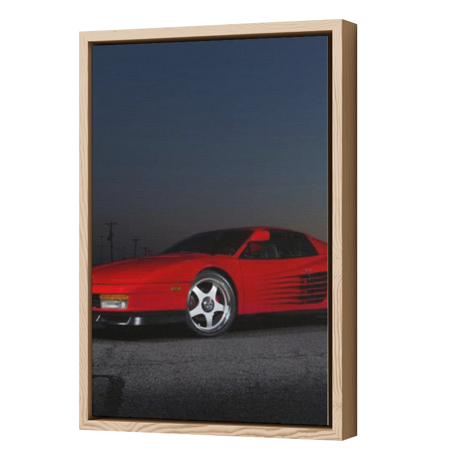 Thumbnail for Canvas - Wood Grain Floating Frame