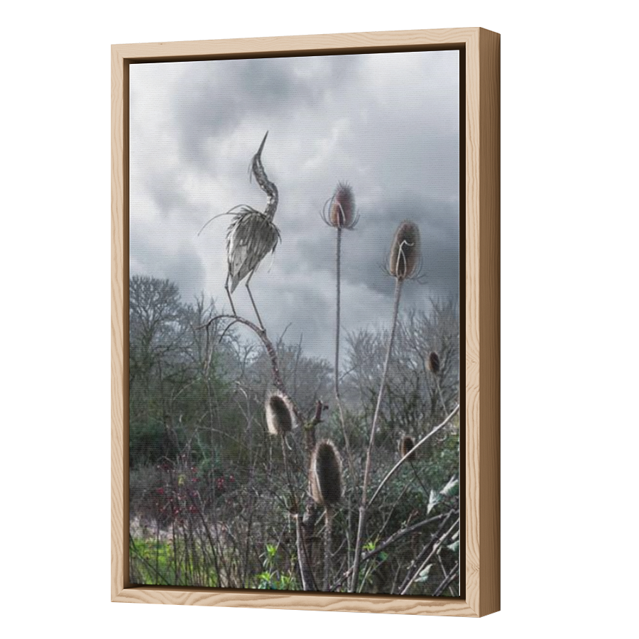 Thumbnail for Canvas - Wood Grain Floating Frame