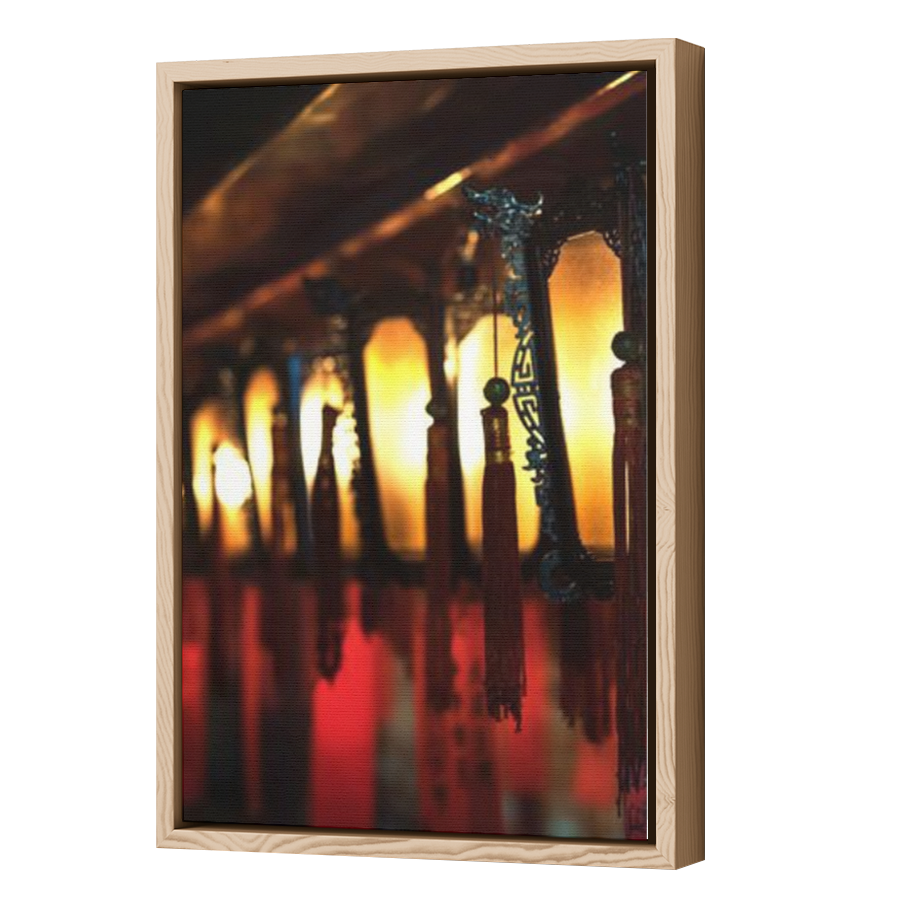 Thumbnail for Canvas - Wood Grain Floating Frame