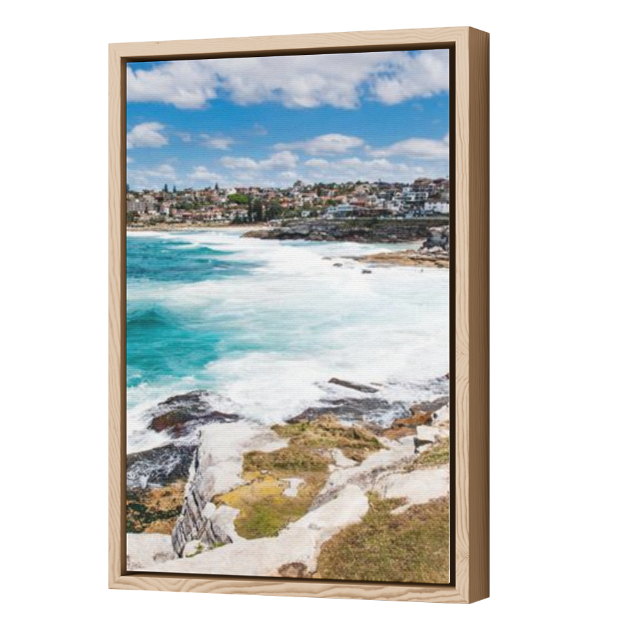 Thumbnail for Canvas - Wood Grain Floating Frame