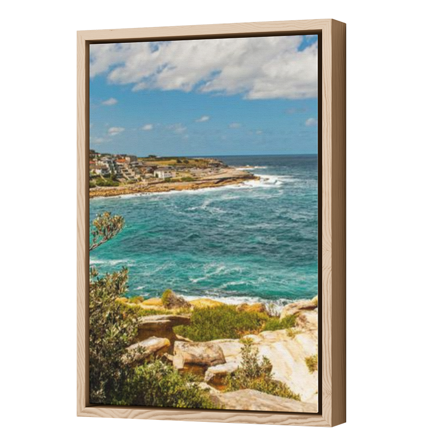 Thumbnail for Canvas - Wood Grain Floating Frame