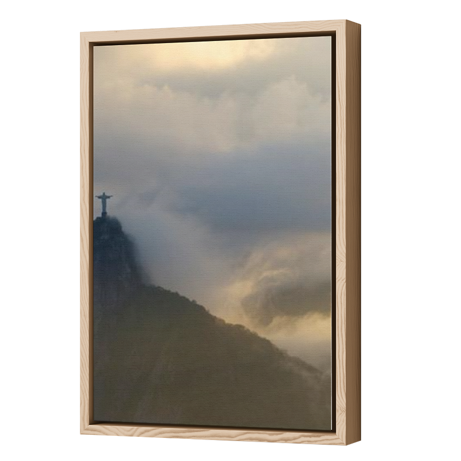 Thumbnail for Canvas - Wood Grain Floating Frame