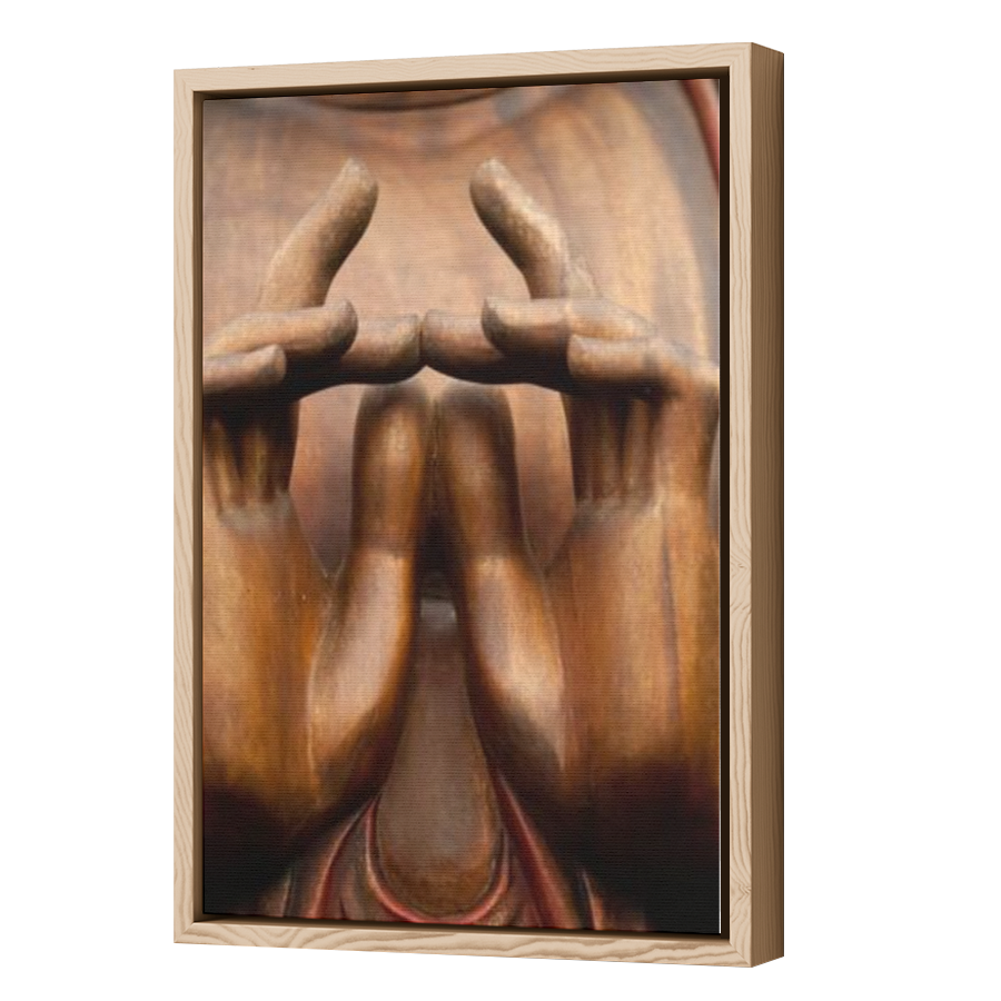 Thumbnail for Canvas - Wood Grain Floating Frame