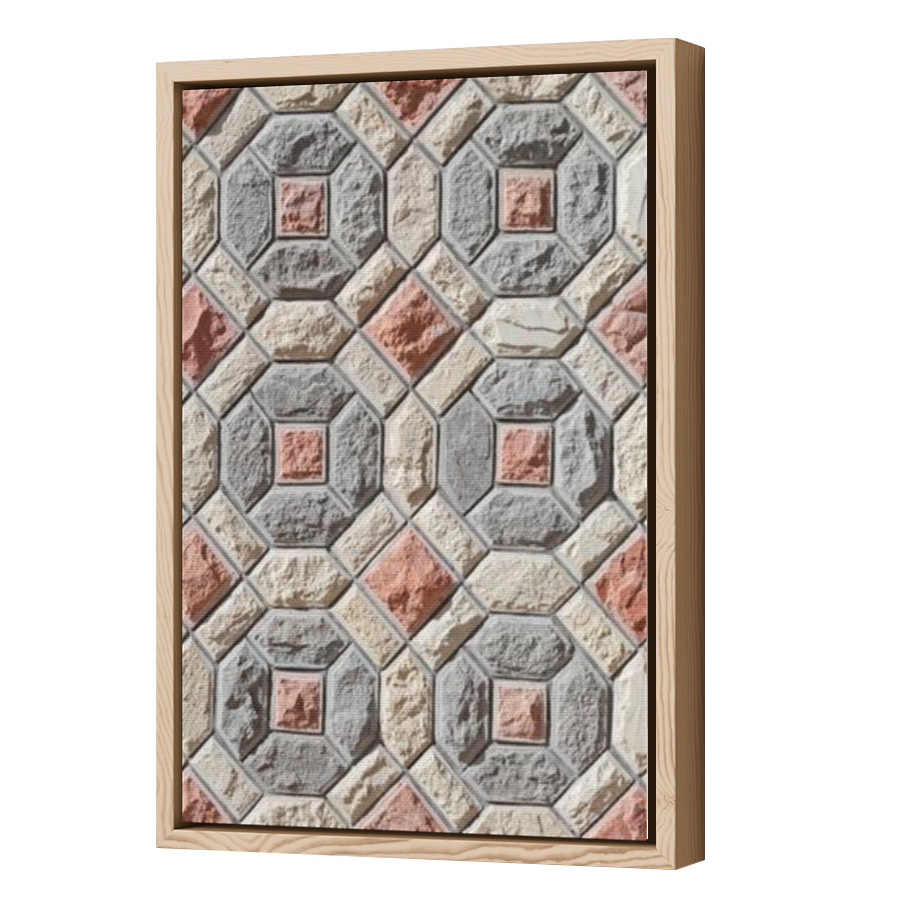 Thumbnail for Canvas - Wood Grain Floating Frame