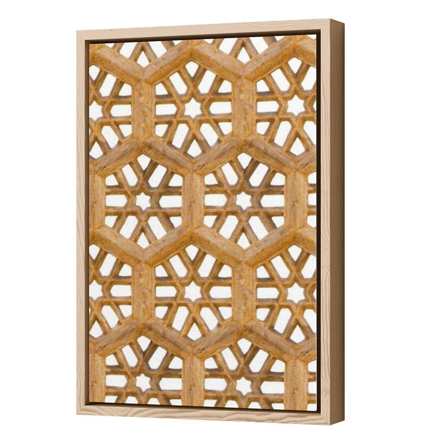 Thumbnail for Canvas - Wood Grain Floating Frame