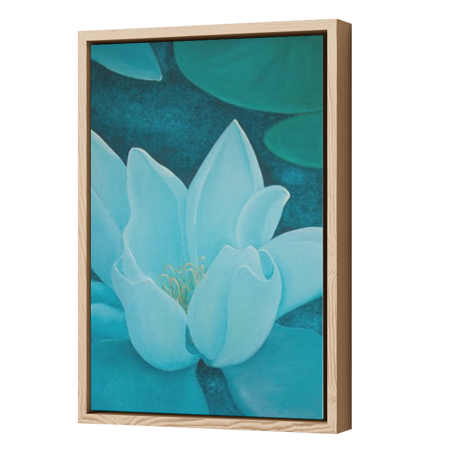 Thumbnail for Canvas - Wood Grain Floating Frame