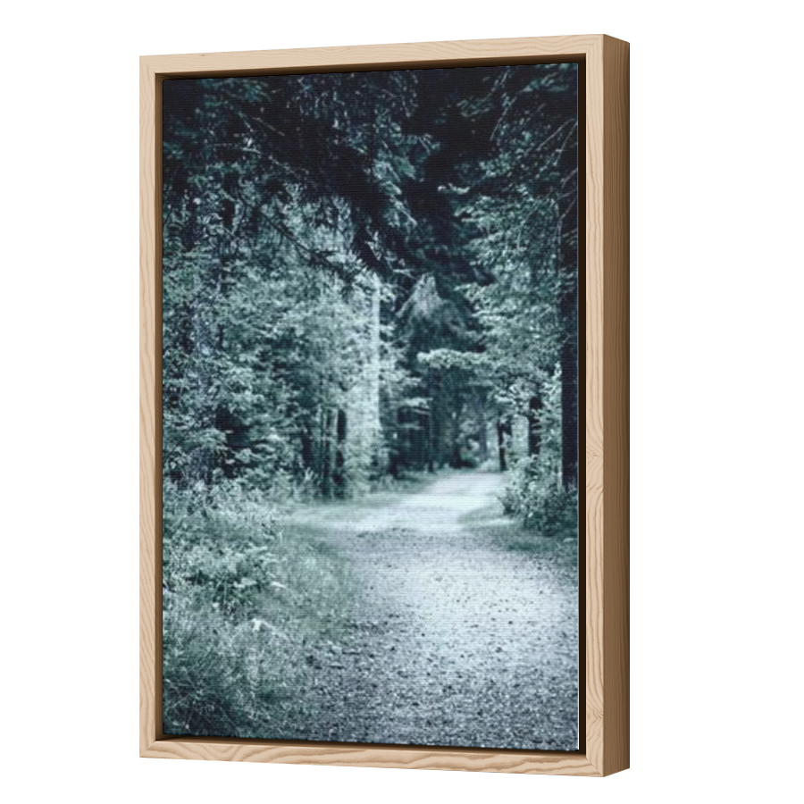 Thumbnail for Canvas - Wood Grain Floating Frame