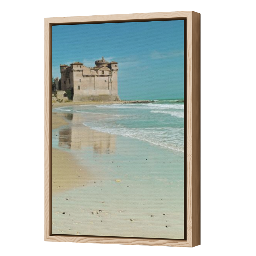 Thumbnail for Canvas - Wood Grain Floating Frame