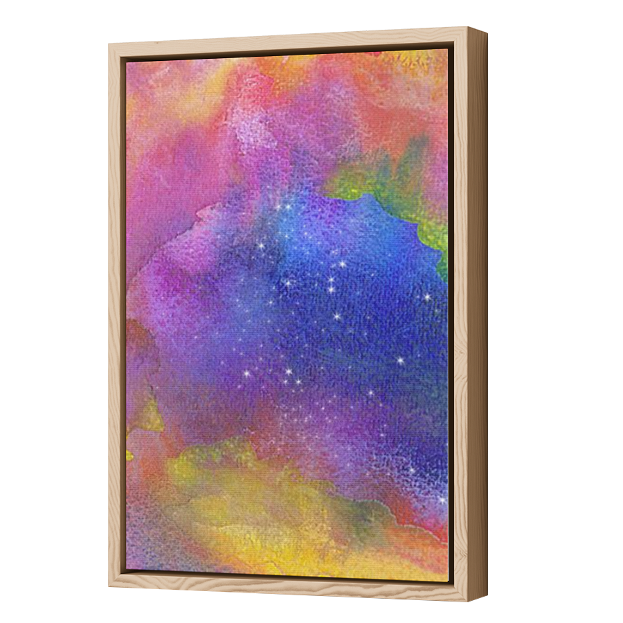 Thumbnail for Canvas - Wood Grain Floating Frame